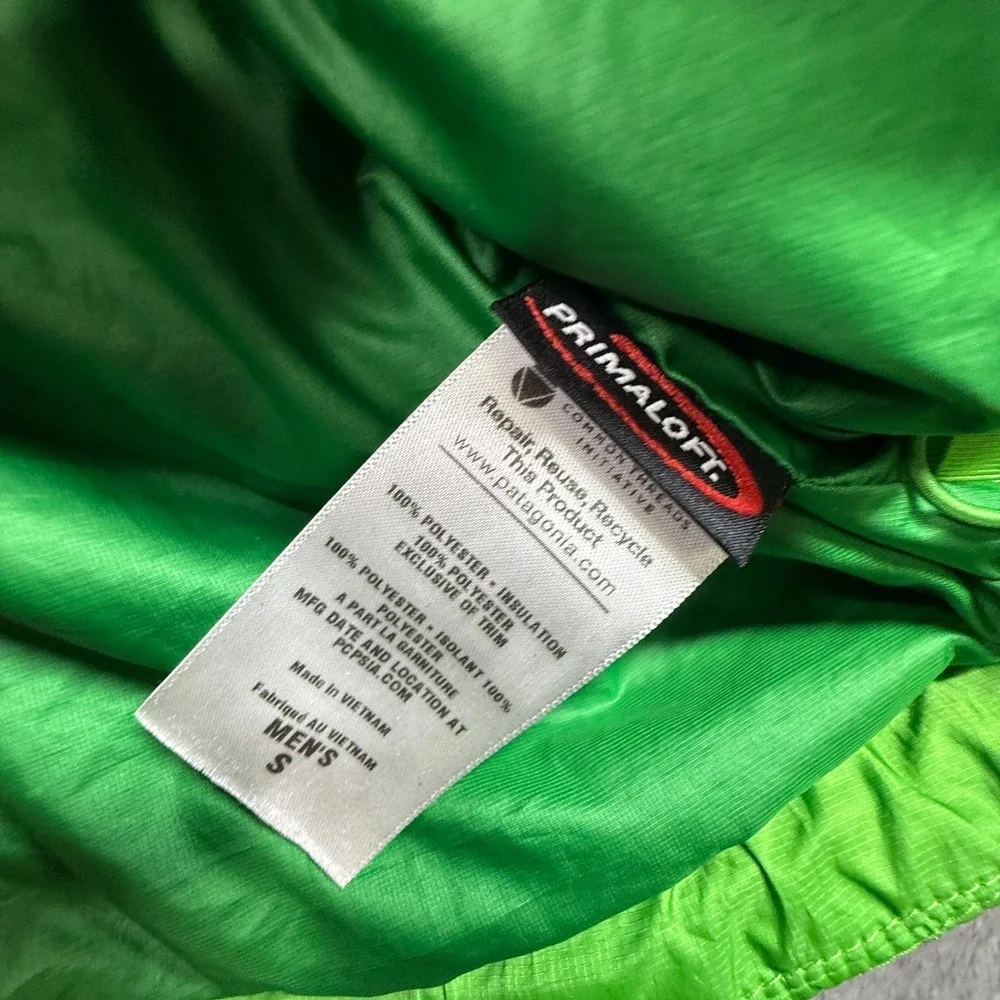 Patagonia Nano Puff Jacket Mens S Cilantro Green PrimaLoft Insulated Puffer